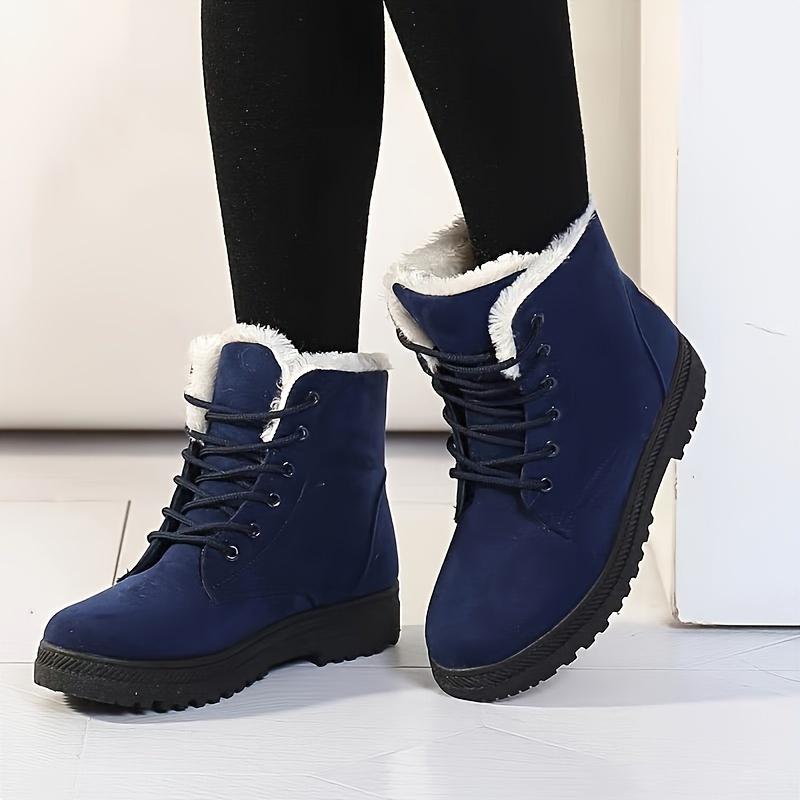 Winter Chic Ankle Snow Boots for Women - Ultra Warm Fur Lined, Breathable Fabric Insole, Durable Water Resistant Outdoor Footwear for Cold Weather 3