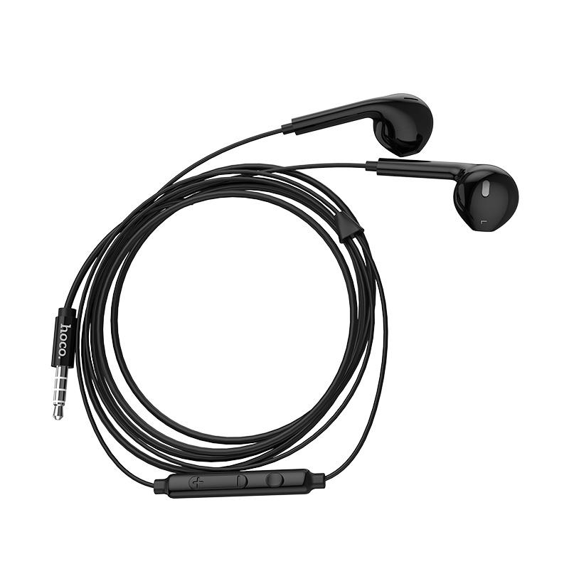 OHSOME - HOCO M55 3.5MM HIFI Wired Earphones Black White Pink Headphones 7