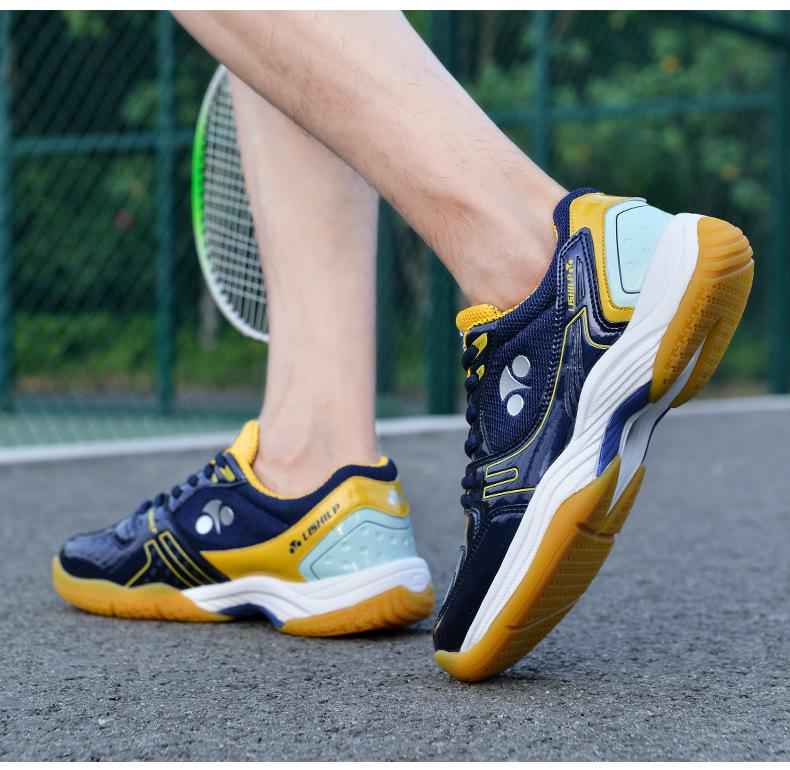 Product Introduction of Professional Badminton Shoes Men's and Women's Wear-Resistant Non-Slip Breathable Student Tennis Shoes Table Tennis Ball Shoes Training Shoes Volleyball Shoes 16