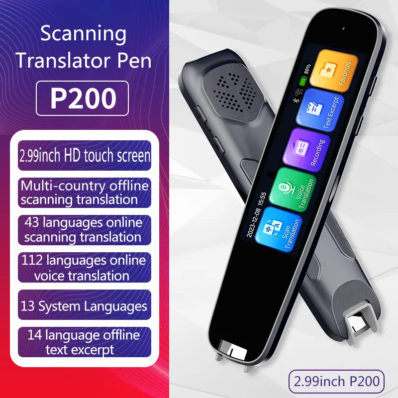 Translator  smart  translator , Face-to-Face Two-Way Simultaneous Translation, 60 Languages and 18 Offline Packs, 2 Years Global Data, Travel, Learning,
