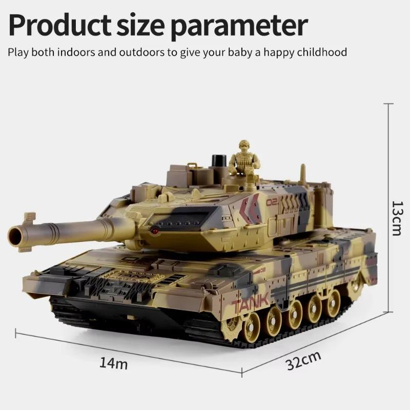 Remote Control Car Water Bomb Outdoor Indoor Boy Toy 2.4G Tank Car Tracked Charging Wireless Electric Off-road Tank Toy 5