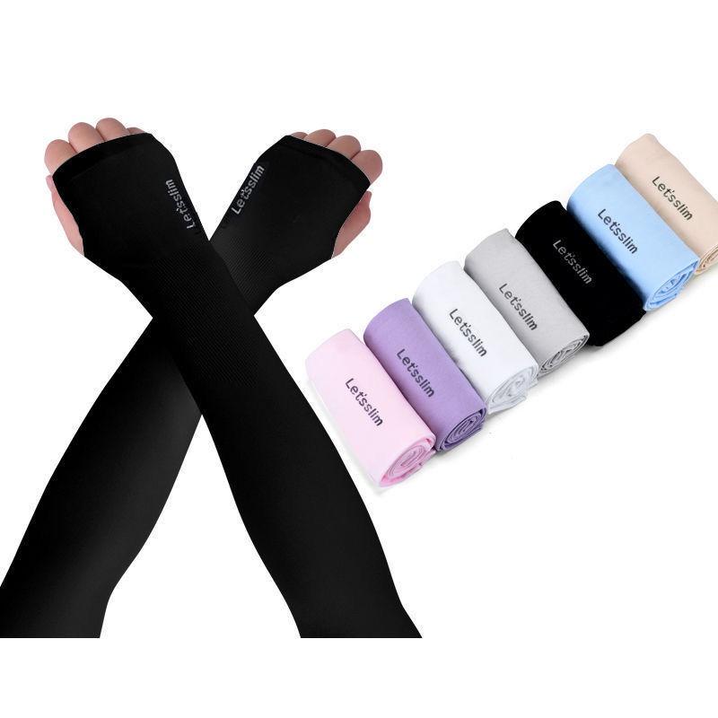 GĂNG TAY CHỐNG NẮNG CAO CẤP AQUA-X HÀN QUỐC CHỐNG TIA UV -  ỐNG TAY CHỐNG NẮNG NAM NỮ Hàn Quốc Let's slim GT211