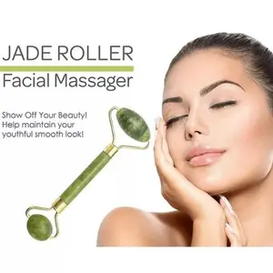 Rovelin - Jade Roller Pijat Hijau Facial Massage Anti Kerut Batu