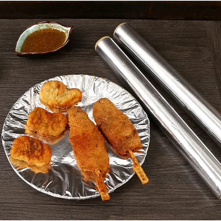 Giấy Bạc Nướng Thức Ăn, Màng Nhôm Nướng Thịt, Bảo Quản Thực Phẩm, Cá BBQ 0