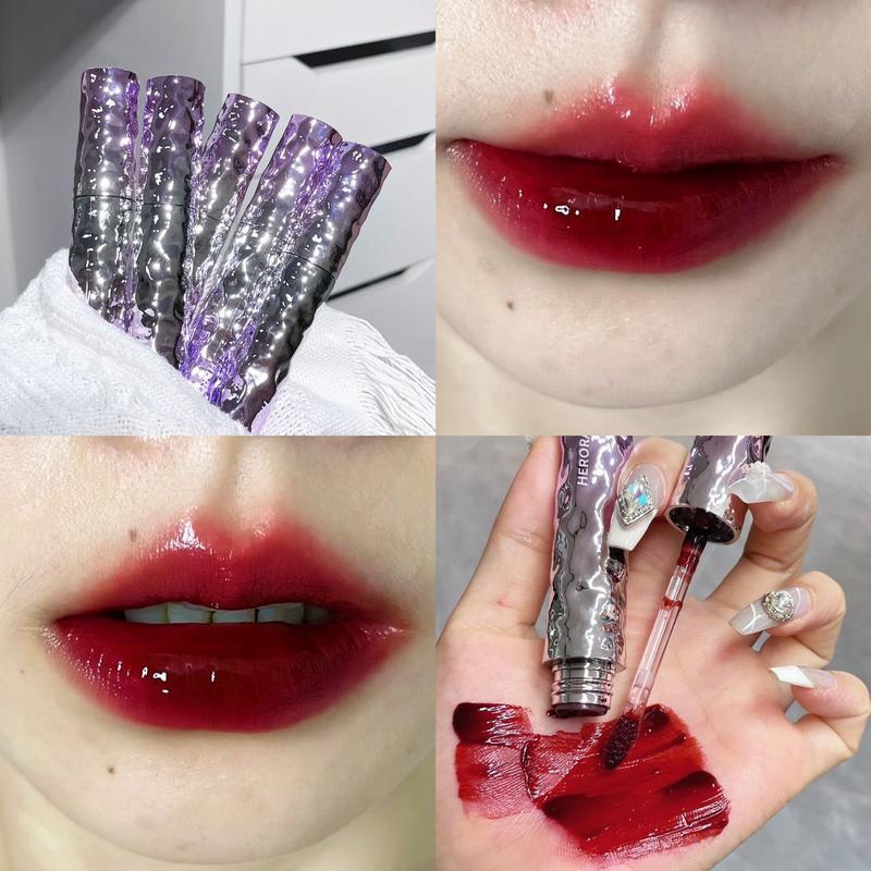 Product Introduction of (TẶNG KÈM QUÀ) Son Tint Bóng Lì Herorange Đá Tròn Tím Pastel Mã Mới 1