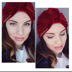TURBAN VELVET/TURBAN INSTAN/TURBAN POLOS/TURBAN PESTA Santai Instan