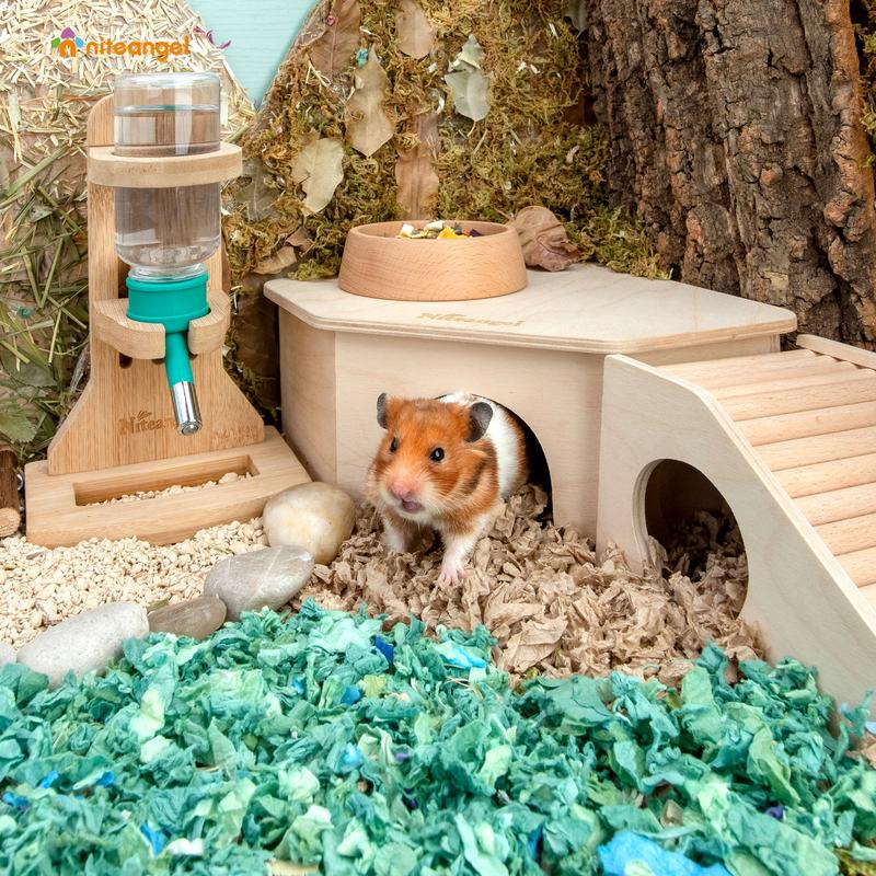 Niteangel Hamster House Triangle - Shaped Hamster Hut for Hamster ...