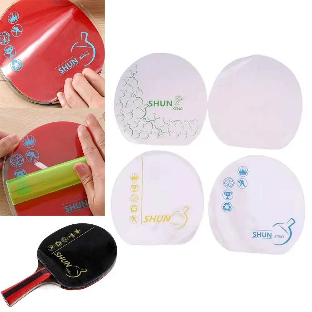 Professional Accessories Transparent Ping Pong Racket Protective Film Self Adhesive Rubber Dust Proof Racket Rubber Protective Film Sticky Table Tennis Racket Protector
