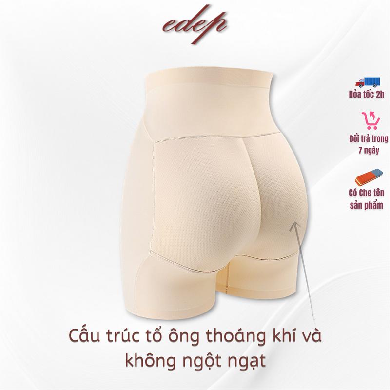Quần Lót Độn Mông Cạp Cao EDEP Gen Bụng Đúc Su Thông Hơi Thoáng Mềm Mại K05 Quần Nữ Quần Độn Mông Voi