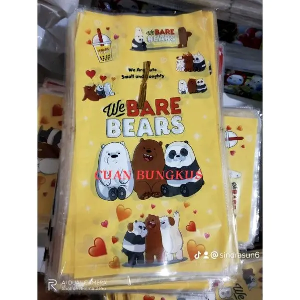 Plastik ulang tahun isi 10pcs / OPP party bag WE BARE BEARS / plastik bingkisan ulang tahun karakter Ulang tahun