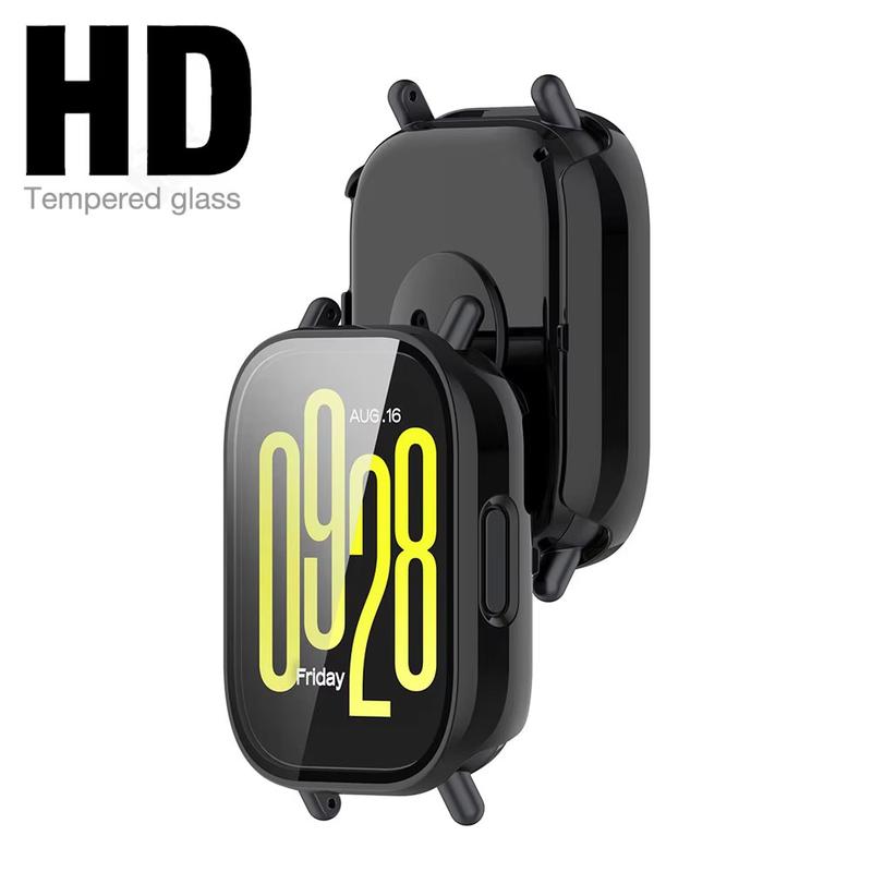 Product Introduction of Hard PC Case for Redmi Watch 5 Active, Anti Gores Tempered Glass Film 9H Screen Protector Shell Bumper Cover for Jam Tangan Smartwatch Mi Watch 5 Lite 23