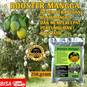 Pupuk Booster Mangga Organik untuk merangsang Bunga dan Pelebat Buah isi 250gram Termurah bisa COD Tanaman Tanah