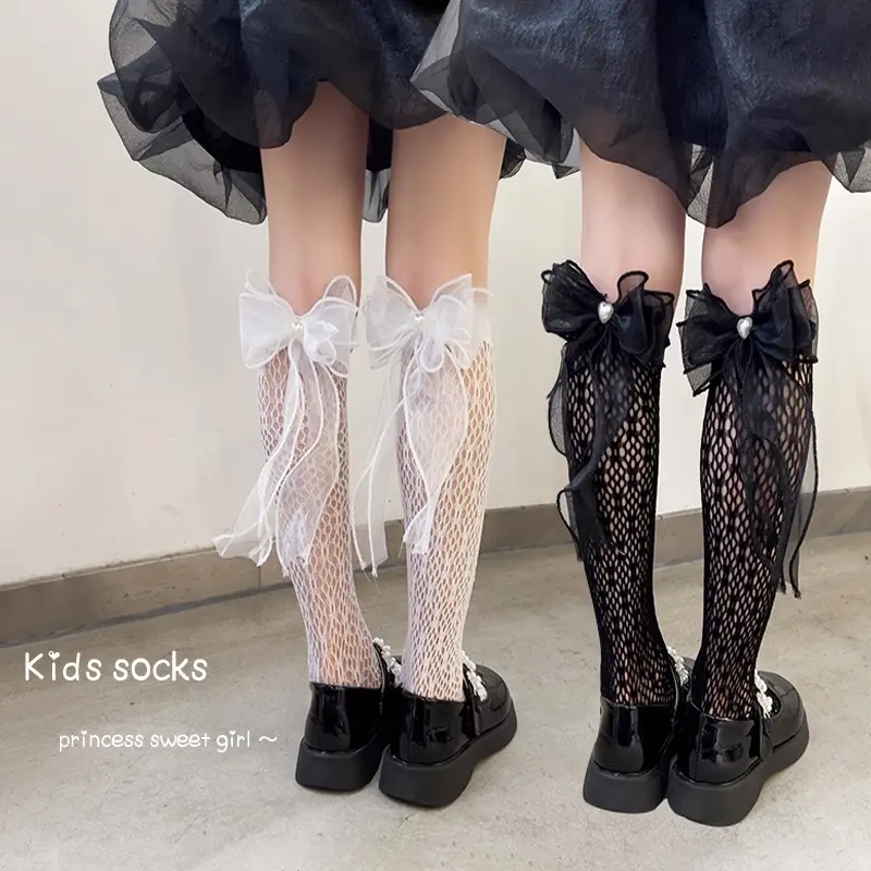FeelMe KK-142 Kaos Kaki Pita tutu Princess | big bow socks | Ribbon socks Lace Import Premium | Kaos kaki pita tutu