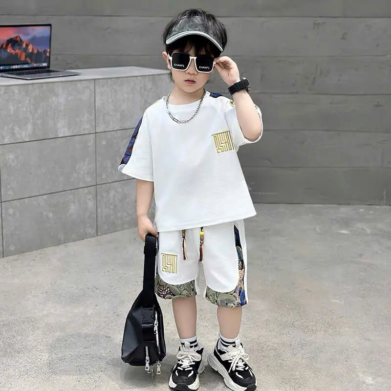 Bộ quần áo chất cotton hoạ tiết ô vuông  phong cách hàn quốc cho bé trai cực ngầu--- Mã ô vuông 2