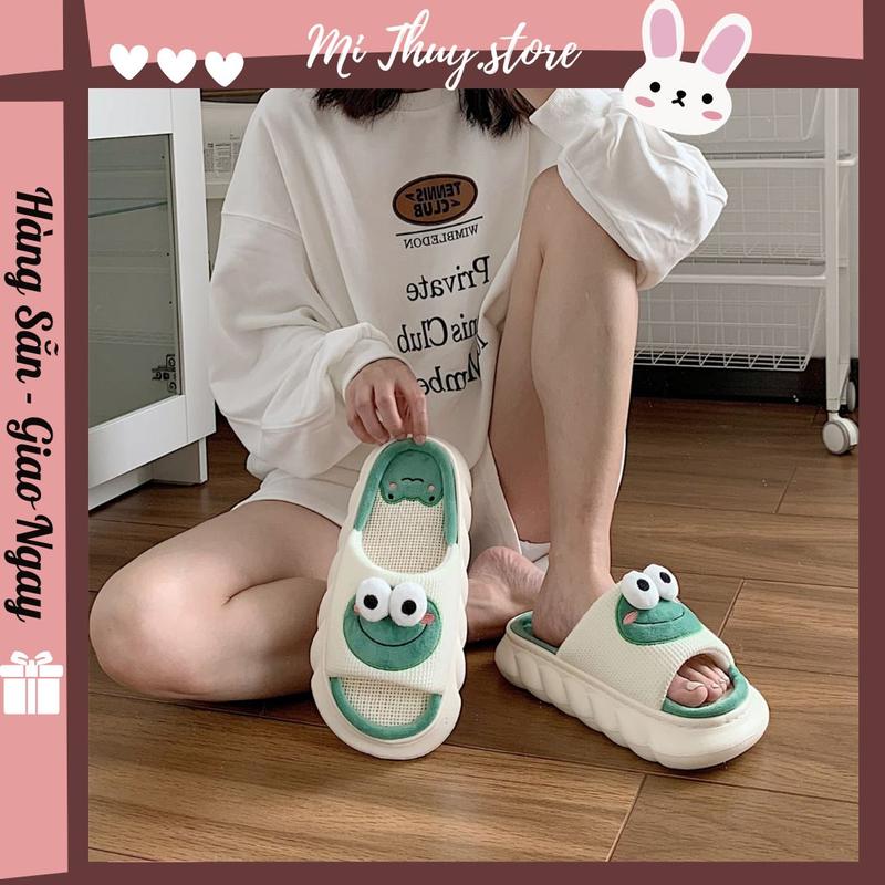 Dép quai ngang ếch xanh (chọn tăng 1 size)