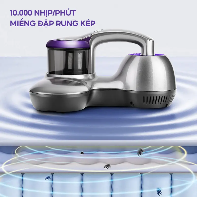 Máy hút bụi giường nệm EYSIN S10 15000pa lực hút mạnh diệt khuẩn tia UV Làm Sạch 3