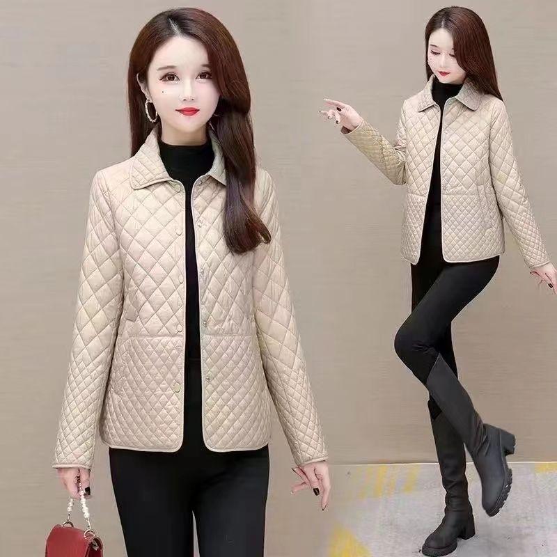 Váy Nữ Trung Người Già Và Cao Tuổi, Thời Trang, Dáng Rộng Vừa Vặn, Áo Khoác Bông Mùa Đông, Nhẹ Và Mỏng, Loại Ngắn, Chất Liệu Bông Xuống, Hàng Mới Về Thu Đông, 2022 / 2024 Jacket Top 4