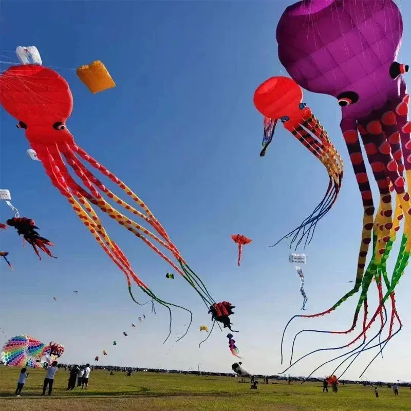 Diều Bạch Tuộc, Hàng Mới Về, Đồ Chơi Bay Cho Trẻ Em, Diều Dây, Chuyên Nghiệp, Thích Hợp Cho Gió, Nhà Máy, Diều Người Lớn, Đồ Chơi Trượt Ván Diều