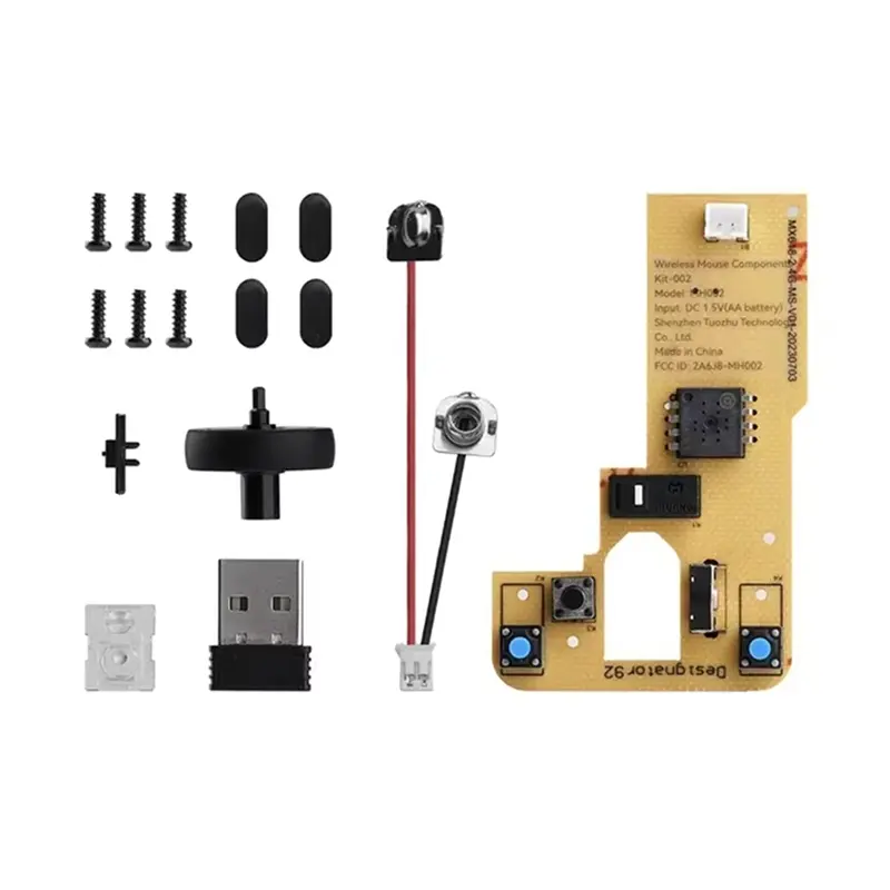 For Bamboo Lab DIY 3D Printing Wireless Mouse Kit Model 002 Computer Mouse Components with Printer Parts and Hardware