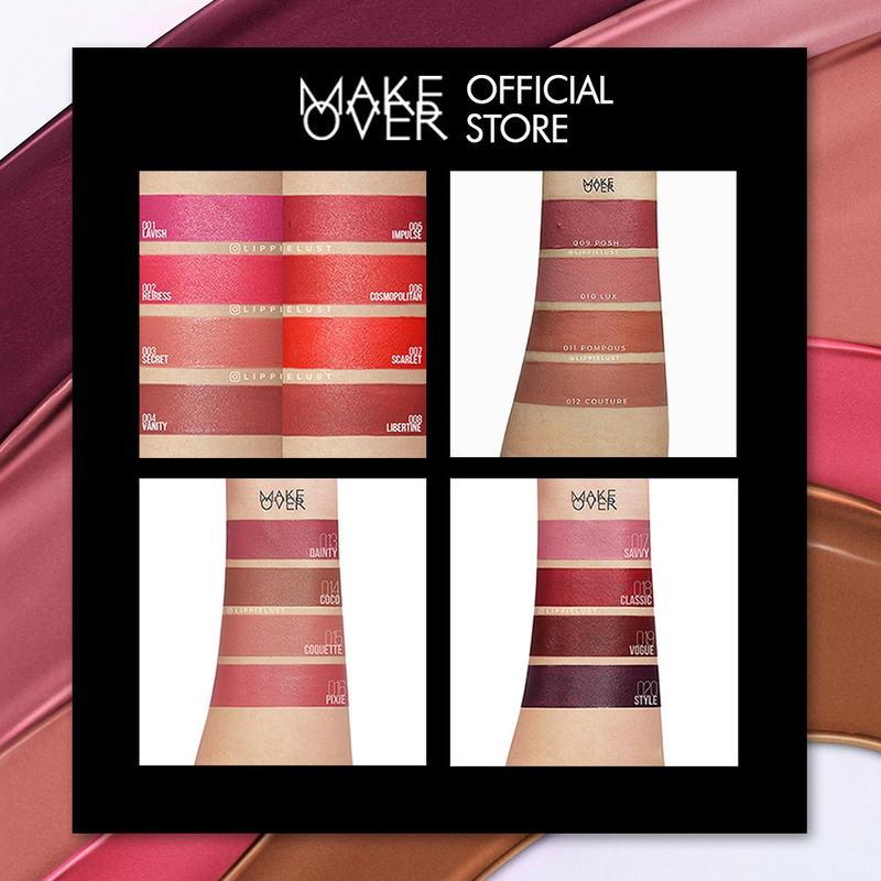 MAKE OVER Intense Matte Lip Cream - Lipstick Lipcream tahan lama hingga 8 jam lembab ringan ombre lips nude 3