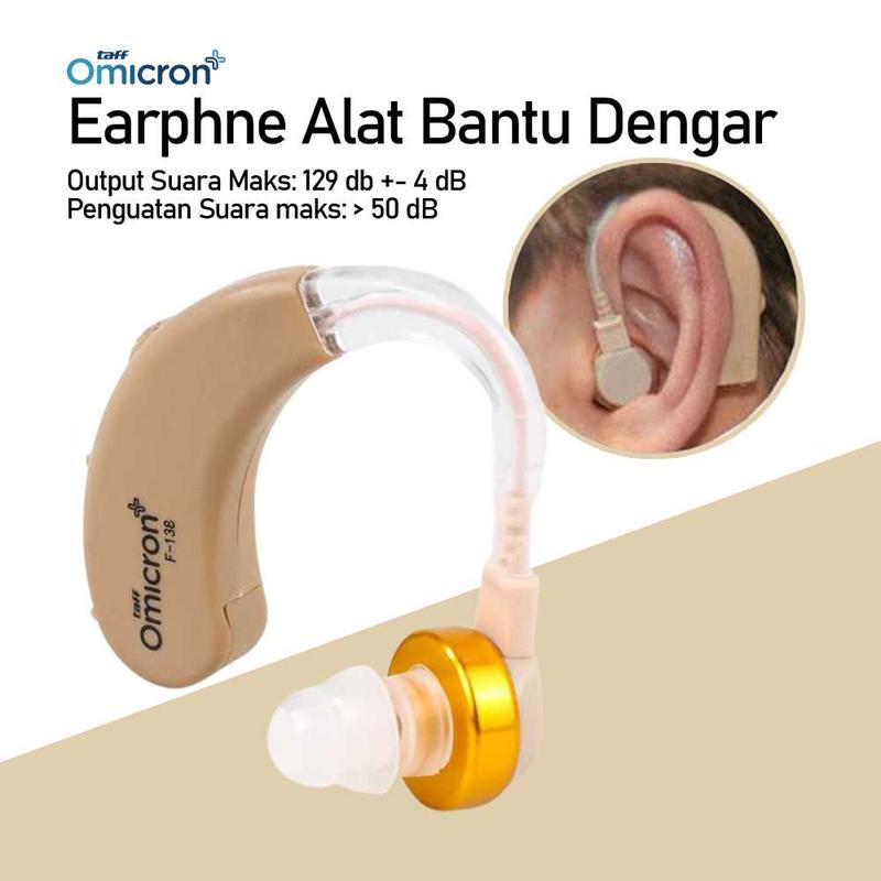Product Introduction of TaffOmicron Alat Bantu Dengar Pendengaran Telinga Orang Tua Tuli Hearing Aid Rechargeable Mini Original 0