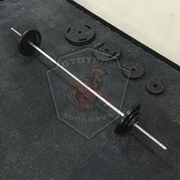 Gambar Paket Stick Solid 200 cm Lubang 3cm + Plate beban besi/Barbel Bar dari Ototpro Surabaya Kota Surabaya 5 Tokopedia