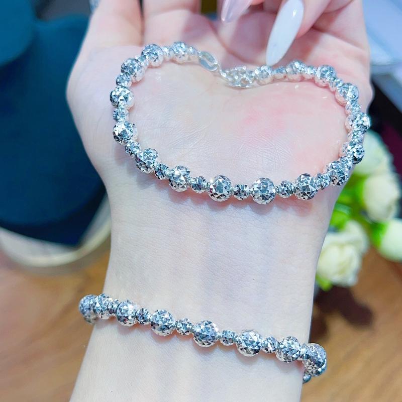 Lắc tay bi 6li tròn sen kẻ xikim Phụ Kiện