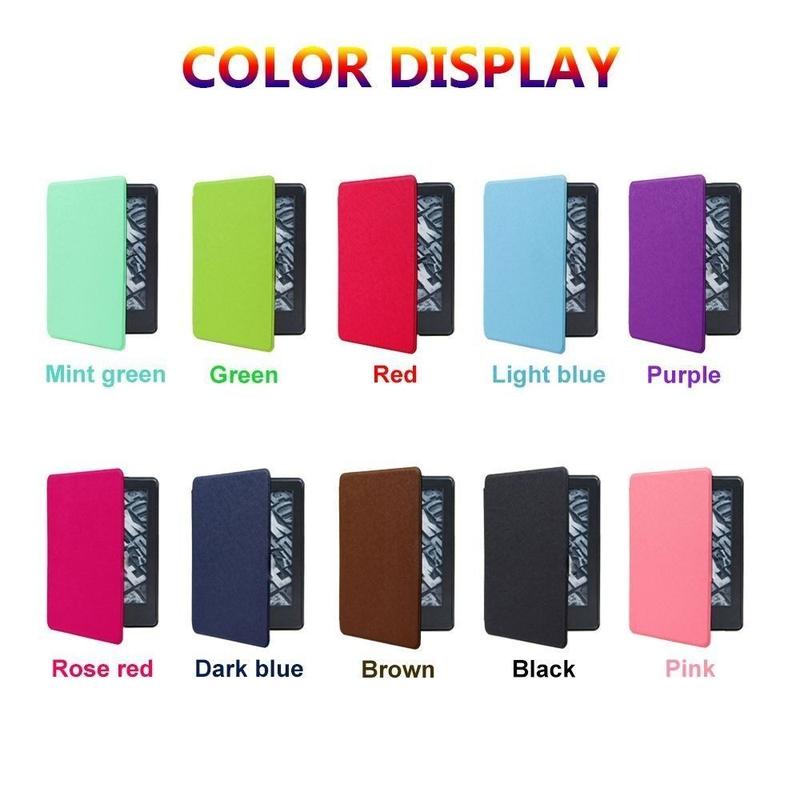 Product Introduction of Professional PU Leather 6 inch e-Reader Case Auto Sleep/Wake Funda Smart Folio Cover Shockproof Colorful C2V2L3 Protective Shell for Kindle 11th Generation 2022 17
