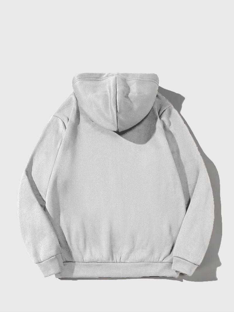 Product Introduction of Unisex Men's Angel Print Zip Up Warm Hoodie, Casual Drawstring Pocket Hooded Sweatshirt for Fall & Winter, Essential Hoodie, Going Out Outfits 12