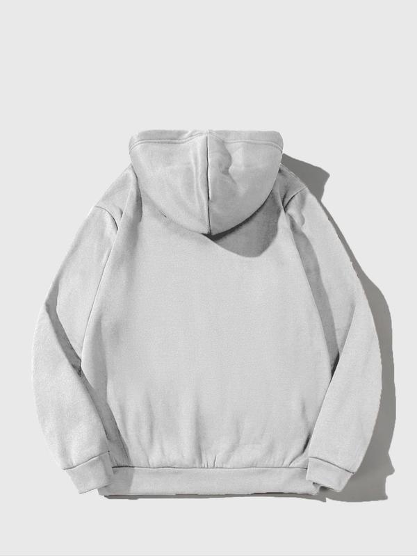 Unisex Men's Angel Print Zip Up Warm Hoodie, Casual Drawstring Pocket Hooded Sweatshirt for Fall & Winter, Essential Hoodie, Going Out Outfits 7