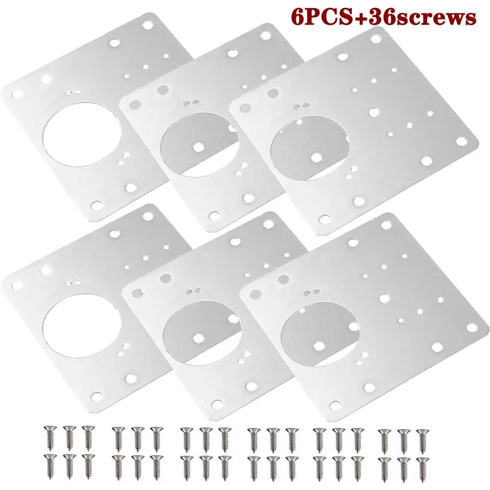 Cabinet Door Hinge Repair Plate, Reinforcement Plate Repair Plate, Hinge Cabinet Door Thickening Installation Fixing Plate, Furniture Hinge, Directly Fixed Hydraulic Hinge Belt Screws, Door Accessories