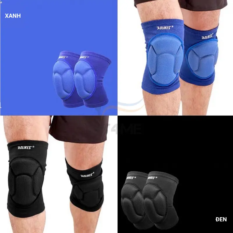 Bó Gối Thể Thao Có Đệm Mút Dày Bảo Vệ Đầu Gối, Băng Gối Thủ Môn Chính Hãng AOLIKES A0217 2