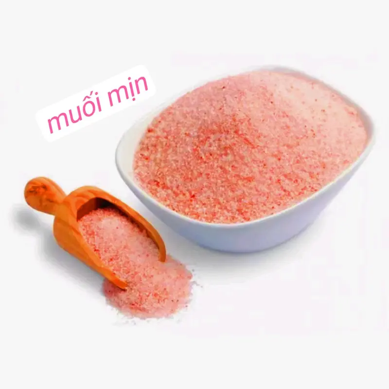 1Kg Muối hồng Himalaya dạng hạt và mịn - nhập khẩu Pakistan himalayan pink 1
