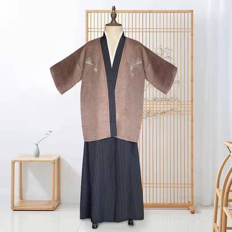 Product Introduction of [3143 People Collected] Men's Anime Costume Kimono Japanese Style Male Samurai Costume Japanese Kimono Men Japanese Traditional Costume Performance Costume 24