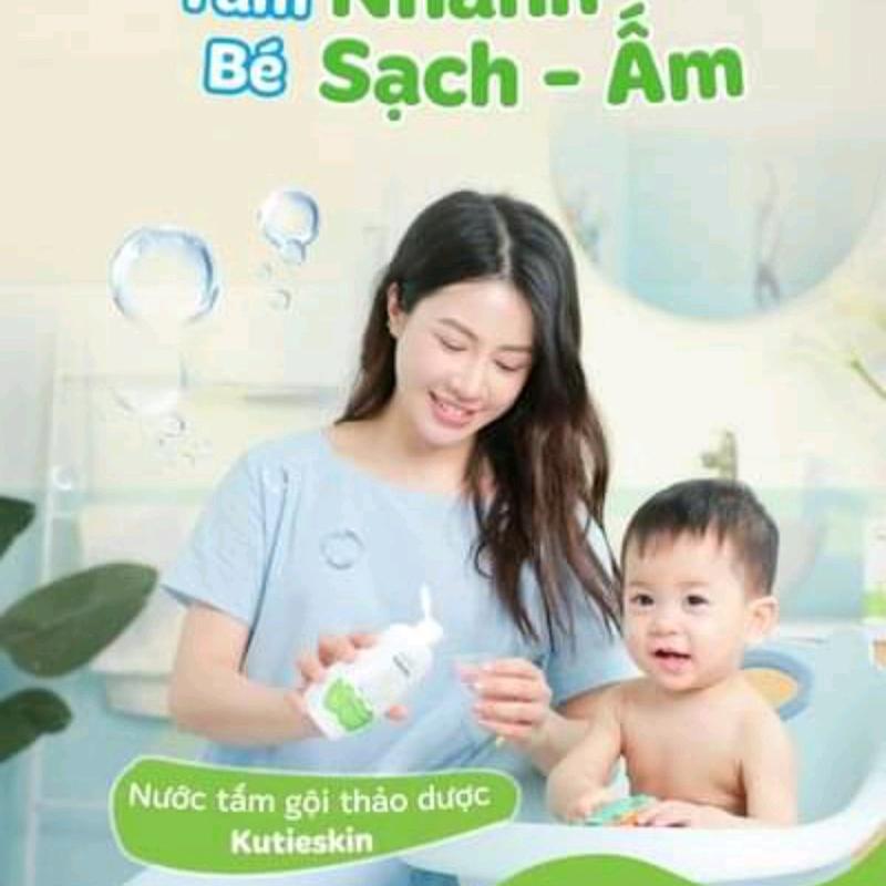 nước tắm thảo dược cho bé kutieskin 3