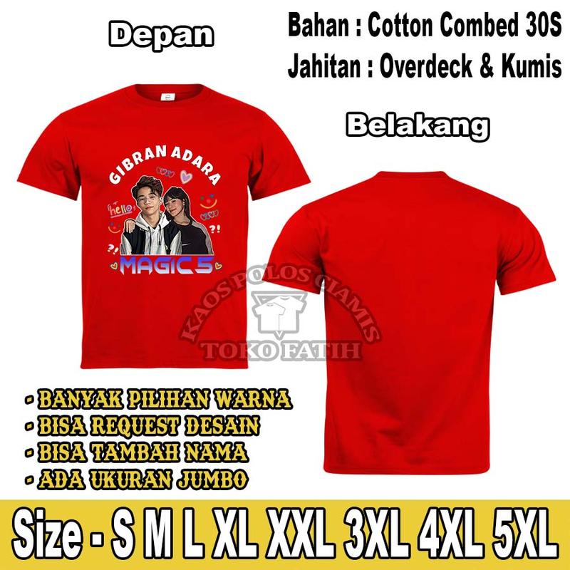Kaos Dewasa magic 5 Gibran Adara Lengan Pendek Combed 30S 3
