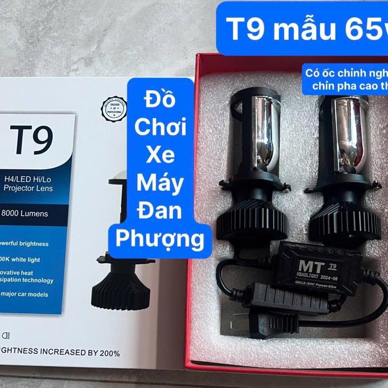  Đèn Pha Led T9pro 65w MT &NPL Mẫu Mới 2024 Bi Led Bi Cầu Halogen - Dành Cho Xe Chân H4 Phụ Tùng 1 bóng  đèn  bi 