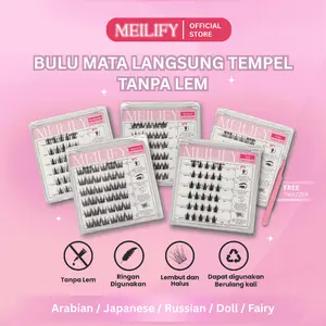 MEILIFY - Bulu Mata Tanpa Lem [ALL VARIAN] Bulmat/Eyelash Extension Bulumata Palsu Langsung Tempel