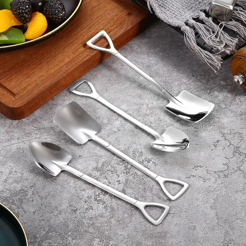 Funny Stainless Steel Dessert Spoon Watermelon Spoon Creative Ice Cream Cake Spoon
