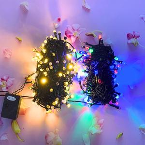 Dây đèn trang trí ngoài trời 40m nháy đủ màu, trang trí nhà cửa quán cà phê led  kim cuong