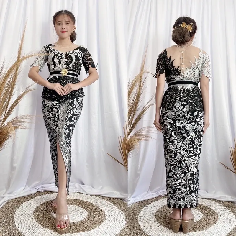 KEBAYA BALI TILESTIK MOTIF ELSA , KEBAYA WISUDA , KEBAYA KONDANGAN 0