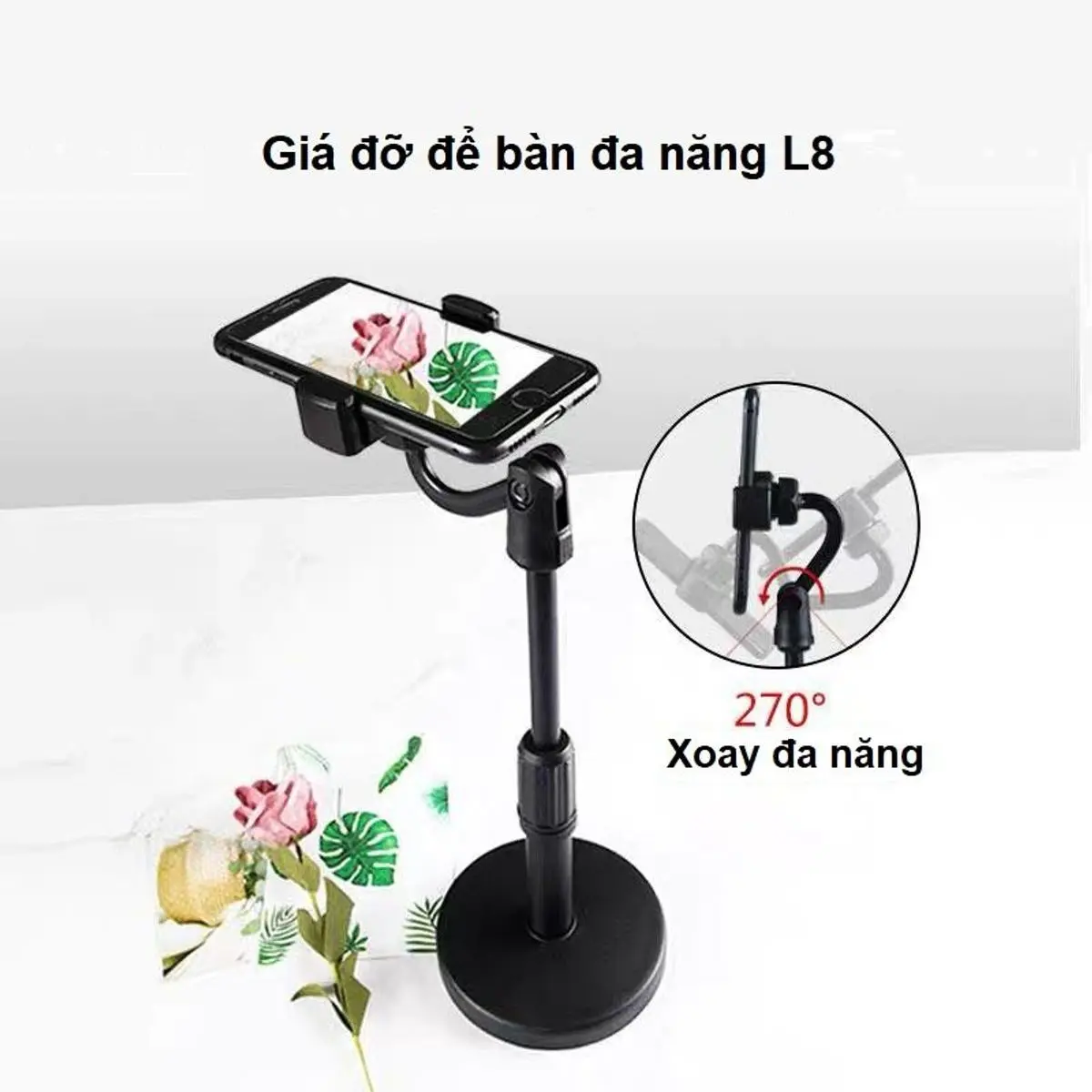 Giá đỡ để bàn đa năng L8 – Livestream – Chụp ảnh Citycase