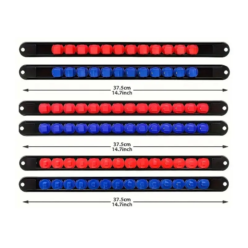 Socket Organizer, Socket Holder, Multifunctional Socket Storage Rack, Tool Organizer for 1/4-Inch, 3/8-Inch, 1/2-Inch Drive Set Tools 1