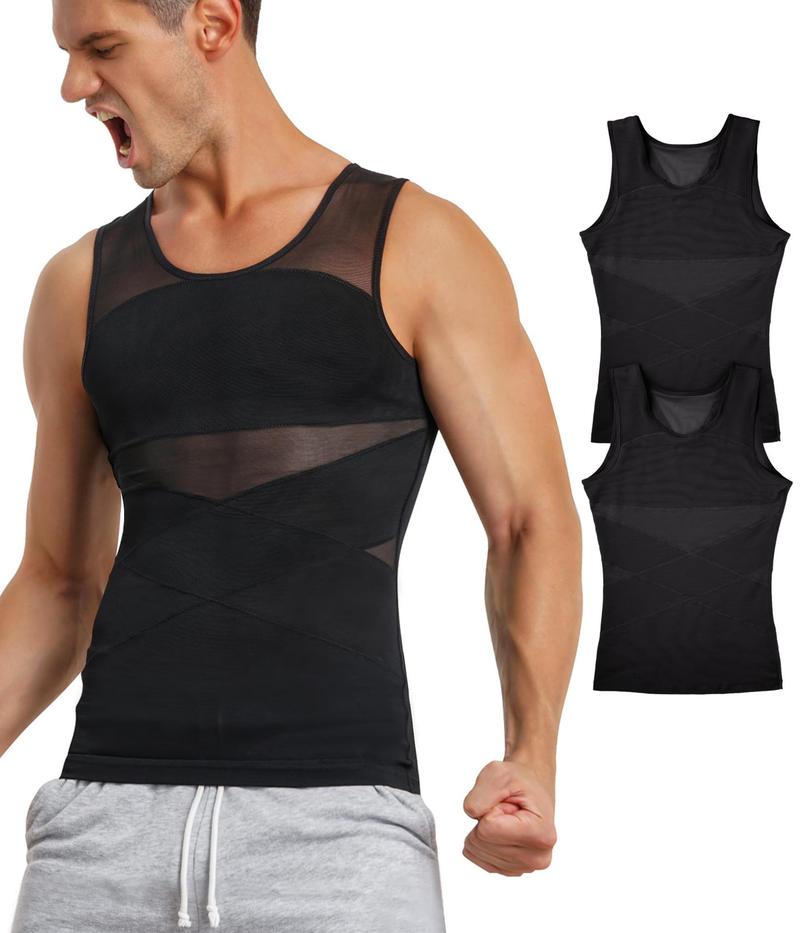 Product Introduction of Compression Shapewear Top, For Men, Breathable, Tummy Control, Underwear, Shapewear, Suitable for Exercise, Abdomen Shaper 5