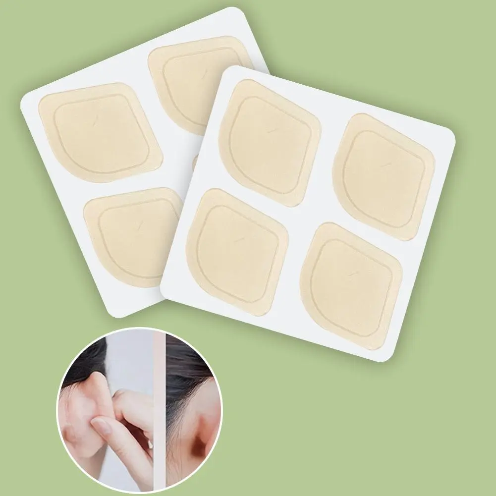 Elf Ear Stickers Set Of 4, Invisible Skin Color Ear Correction Ear Support Stickers Elf Ear Makeup Stickers, Reusable Makeup Tools BAT8812