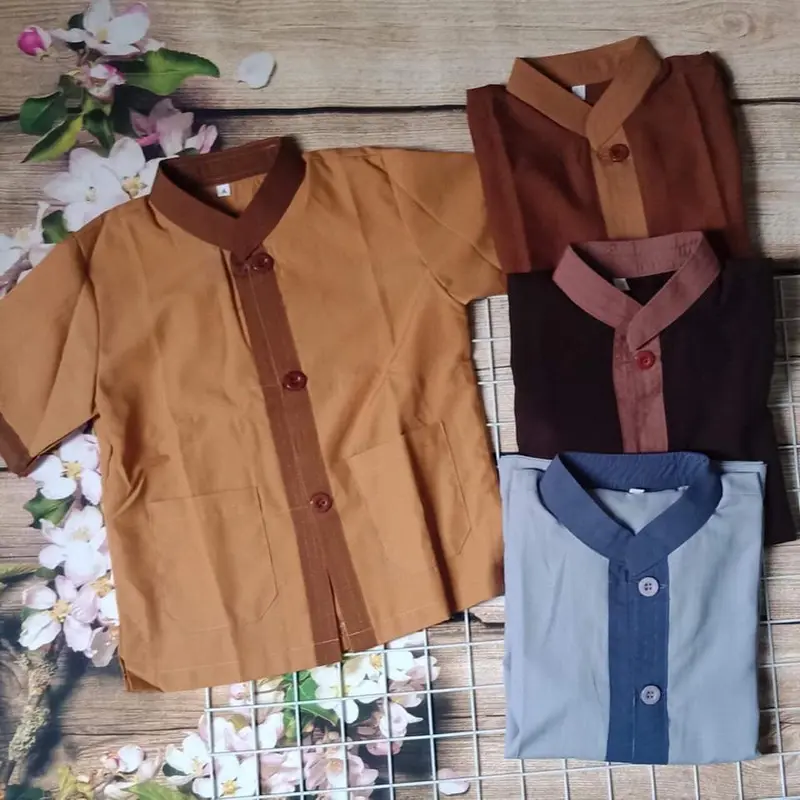 ĐỒ LAM ĐI CHÙA # MẪU LÃNH TỤ PHỐI - VẢI KATE - DÀNH CHO BÉ TRAI 7