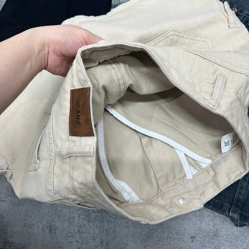 Chân Váy Jean túi hộp hàng Qc cao cấp dáng Ngắn Bigsize [55_90kg] màu thời trang dài 38cm mã 526 Khuy quang i 4