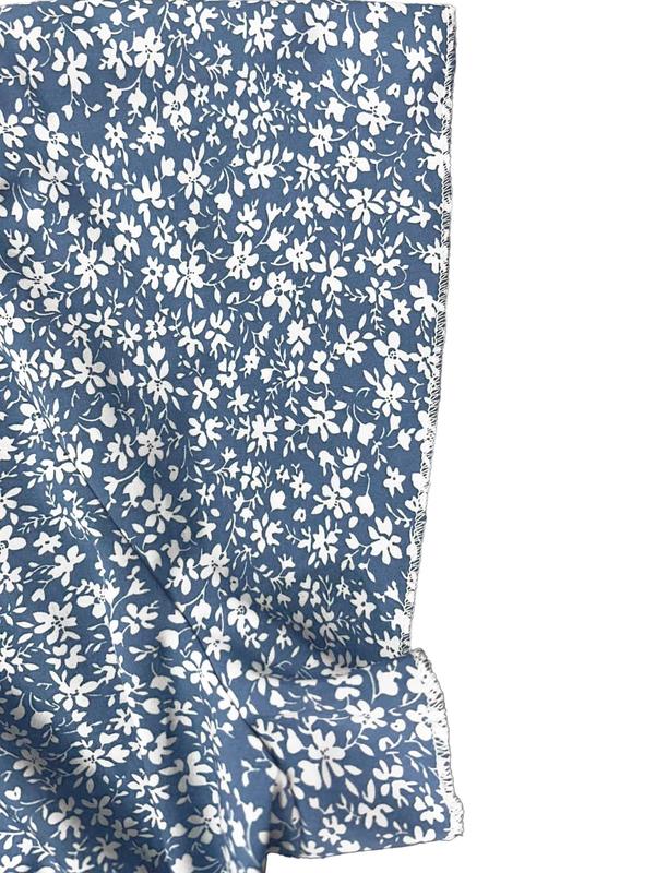 [Plus Size]Ditsy Floral Print V Neck Dress, Boho Fashion Casual Dress for Daily Holiday Vacation Wear, Women Plus Clothing for Summer 4