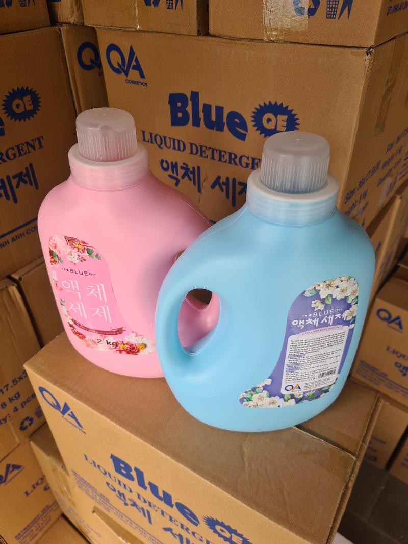 Product Introduction of Thùng 4 can Nước Giặt BLUE 2 Lít - Siêu Thơm- Tiết Kiệm 8