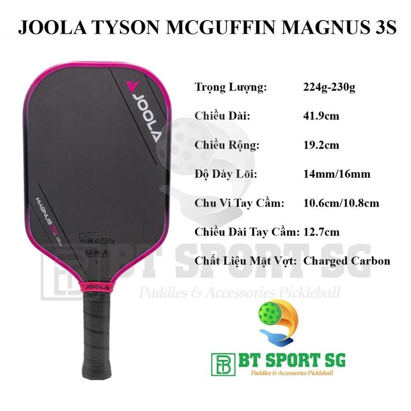 Vợt Pickleball Joola  3s 16mm Cacbon mặt nhám , siêu nhẹ giúp dễ dàng kiểm soát trái bóng 2